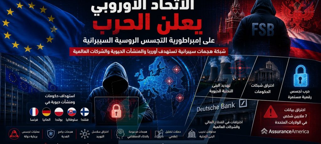 الاتحاد الأوروبي يعلن الحرب على إمبراطورية روسيا السيبرانية الخفية