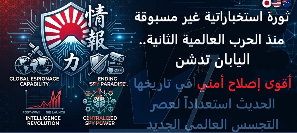 اليابان تكسر أحد أكبر محرمات ما بعد الحرب العالمية الثانية... ثورة استخباراتية تعيد رسم موازين القوة في آسيا