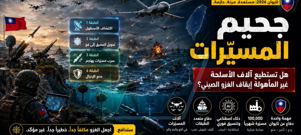تايوان والمسيّرات ضد الصين: كيف يمكن لـ«جحيم المسيّرات» أن يغيّر حرب مضيق تايوان؟
