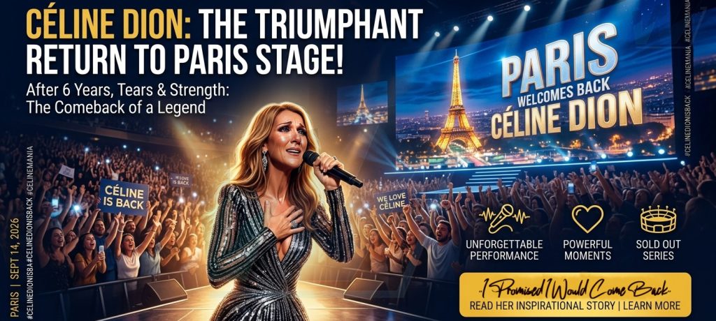 من المعركة الصحية إلى انتصار باريس: سيلين ديون (Céline Dion)  تعود إلى المسرح